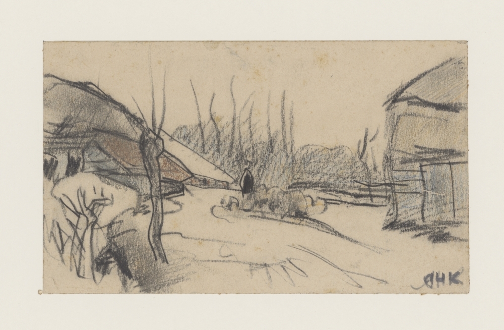 Boerderij met kudde vee