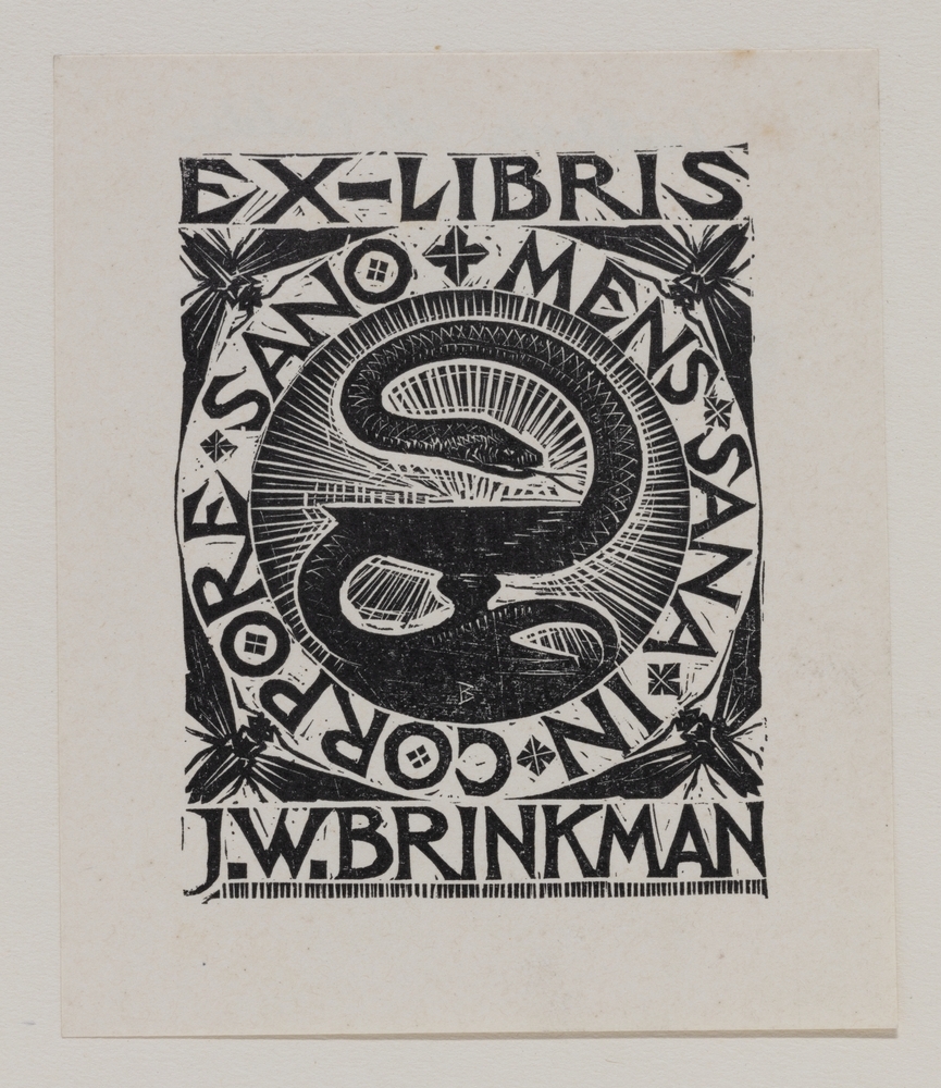 Ex-libris J.W. Brinkman