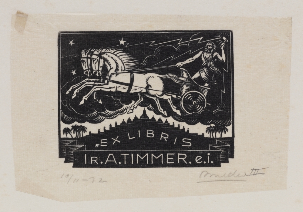 Ex-libris ir A. Timmer, e.i.