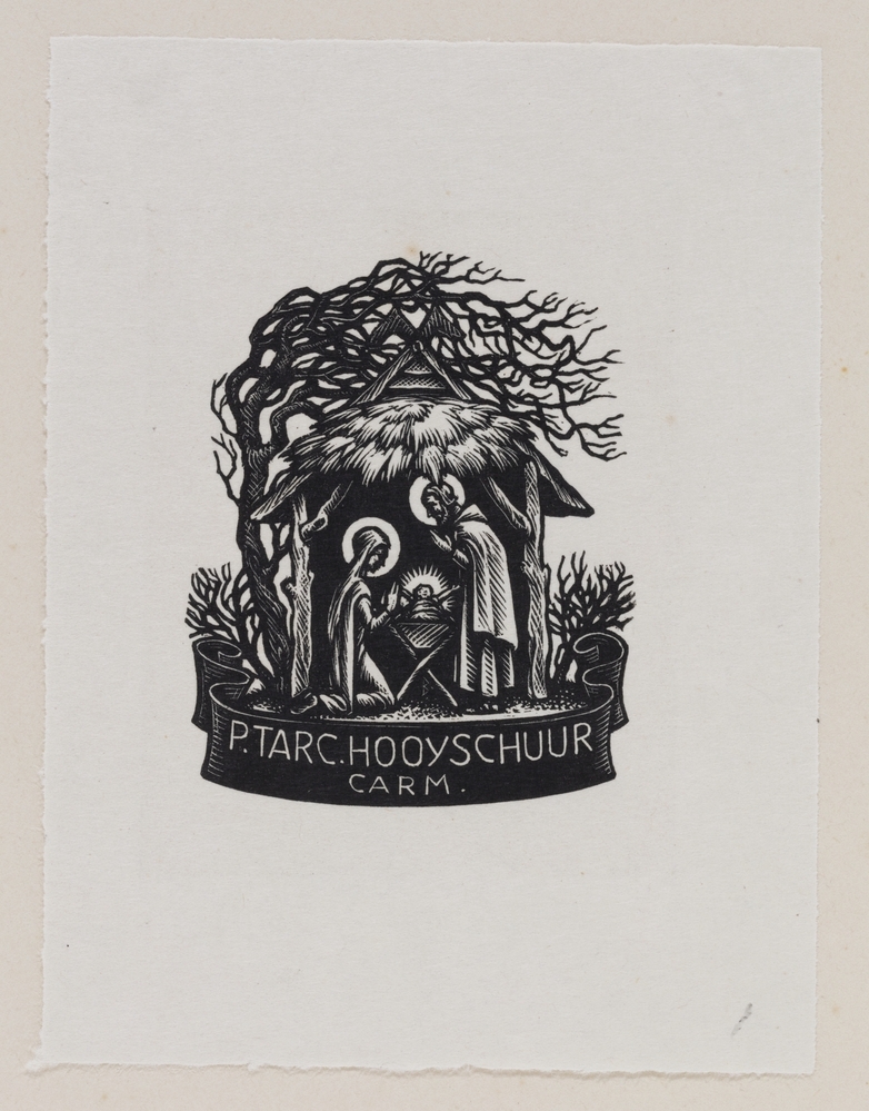 Ex-libris P. Tarc. Hooyschuur Carm.