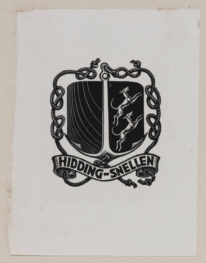 Ex-libris Hidding Snellen