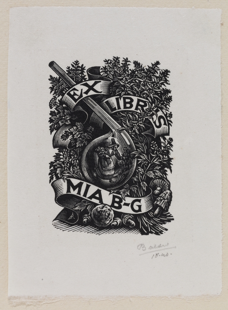 Ex-libris Mia B-G (Beukema-Goudsmit)