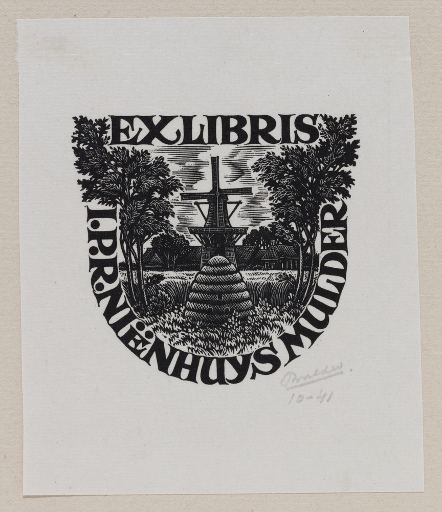 Ex-libris I.P.R. Niënhuys Mulder