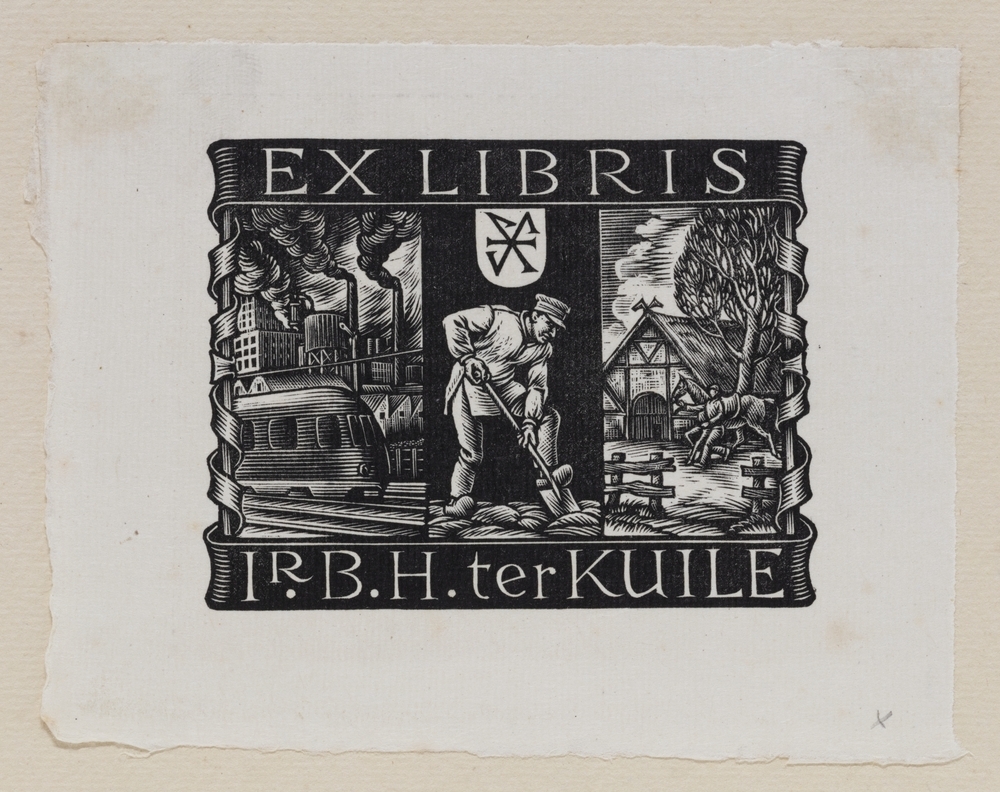 Ex-libris ir B.H. ter Kuile