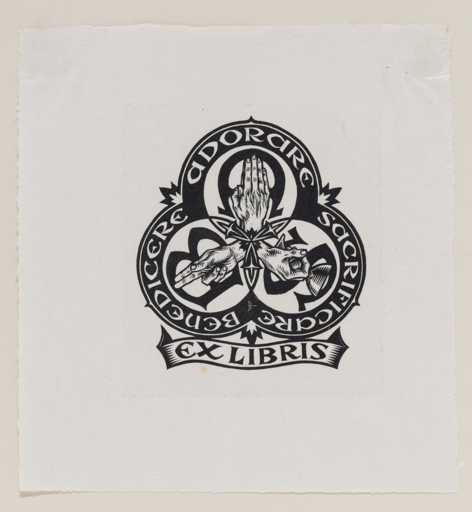 Ex-libris A.B.S. (pastoor A.B. Schenk)