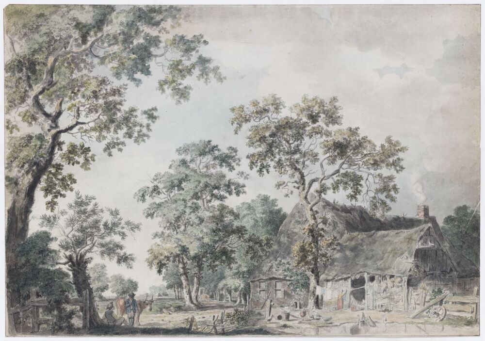 Landschap met boerenhuis