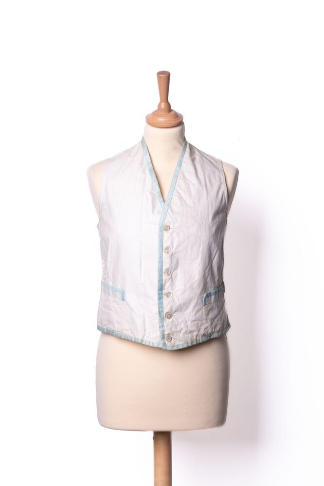 Wit mouwloos herenvestje