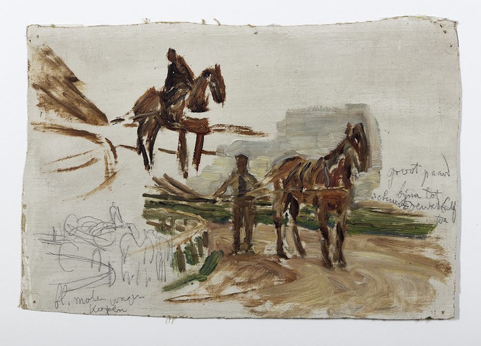 Boer met paard (studie)