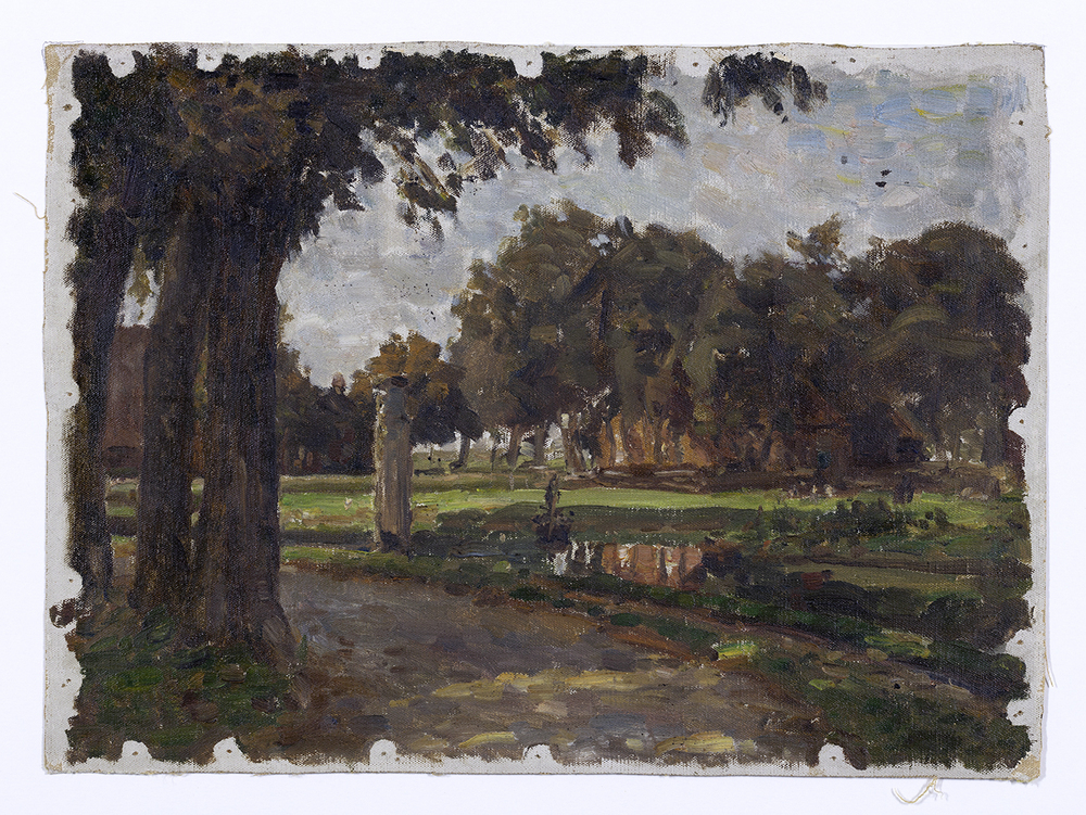 Diep met jaagpaal (studie)