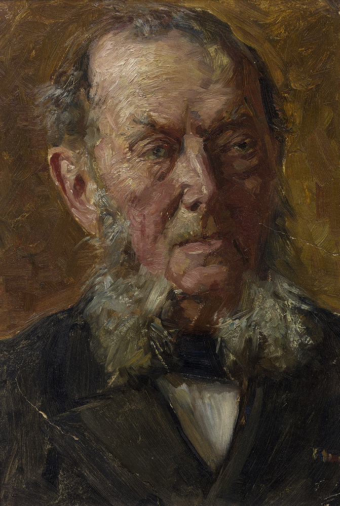 Man met grote bakkebaarden