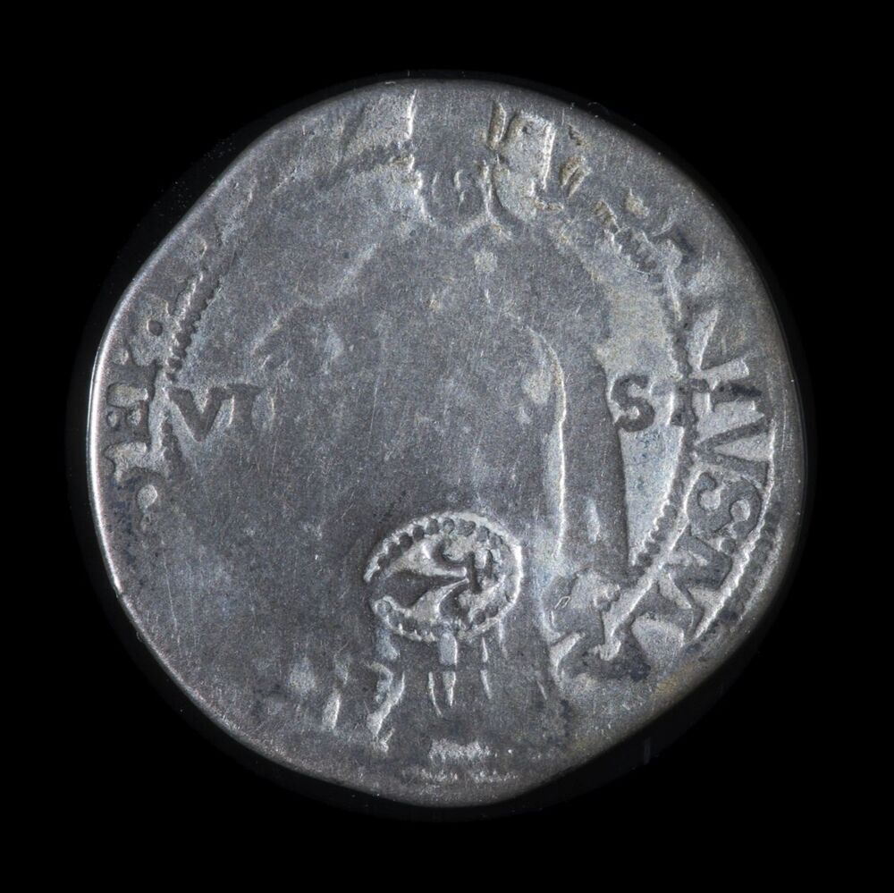 Dubbele flabbe, viervoudige jager, langerok of 8 Stuivers 1627, stad Groningen