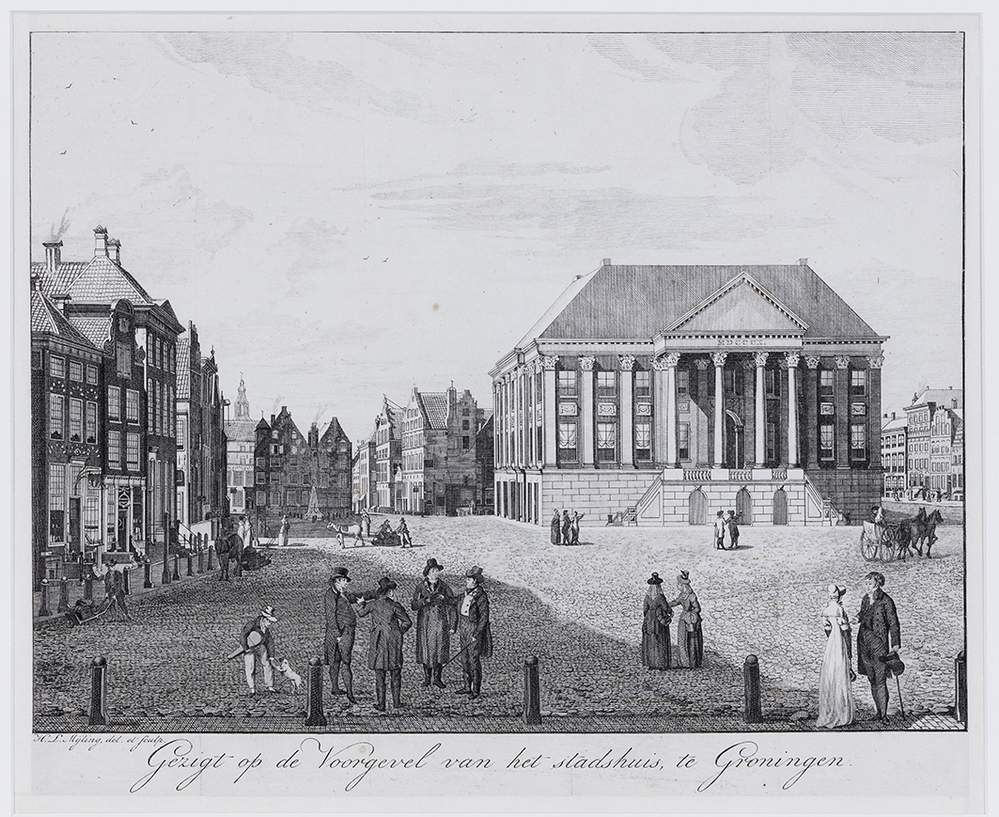 Grote Markt gezien naar het westen, met stadhuis