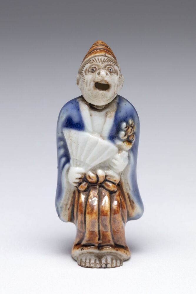 Netsuké in de vorm van een aap