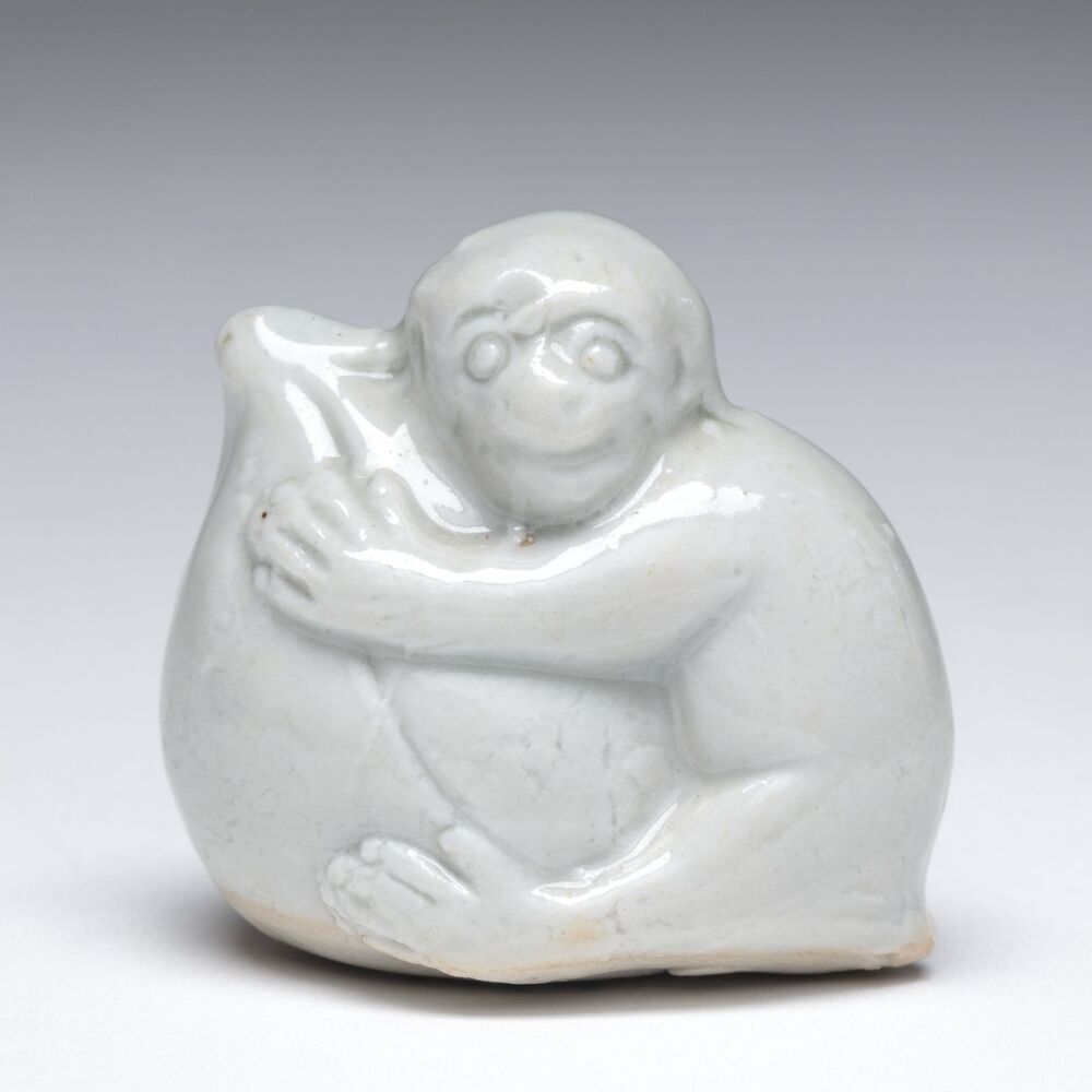 Netsuké in de vorm van een aap