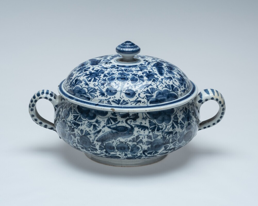 Gedrukte bolvormige pot