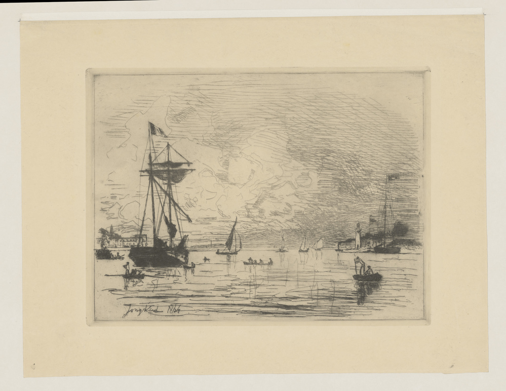 Uitgang van de haven van Honfleur