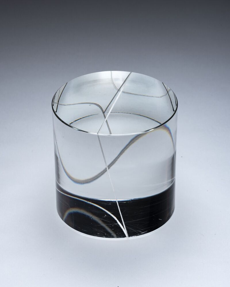 Cilindervormig glazen object