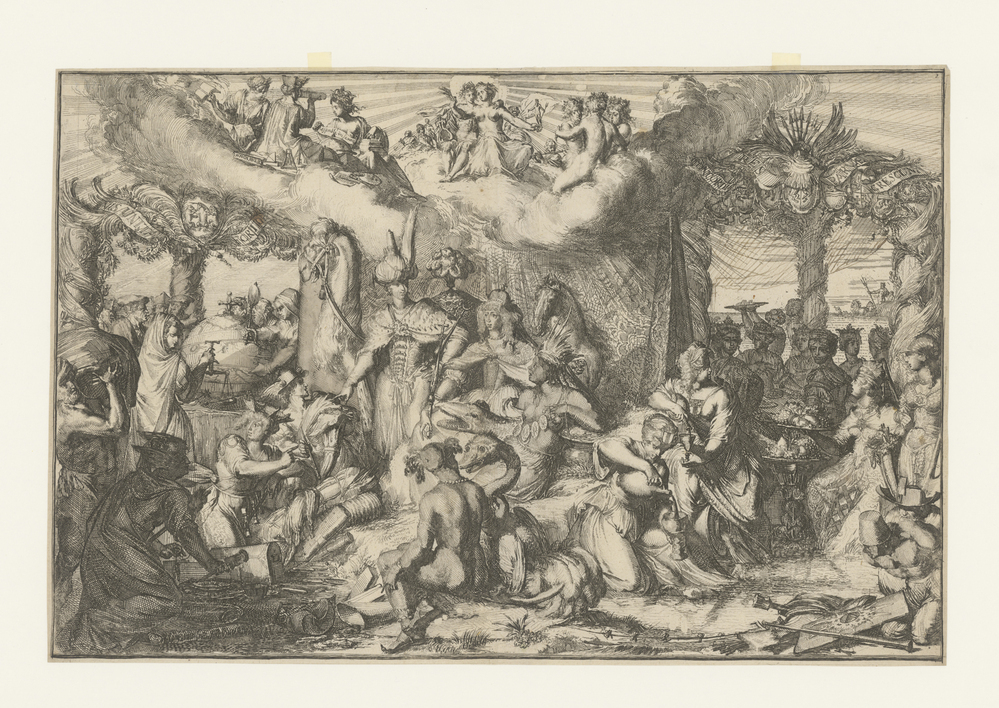 Tafereel van de Vrede vóór de laatste oorlog (uit de serie: Schouwburgh der Nederlandse Veranderingen)