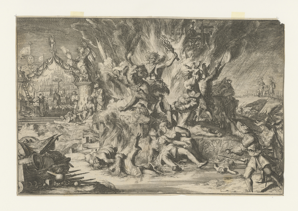 Toneel van de ellende van Nederland (uit de serie: Schouwburgh der Nederlandse Veranderingen)