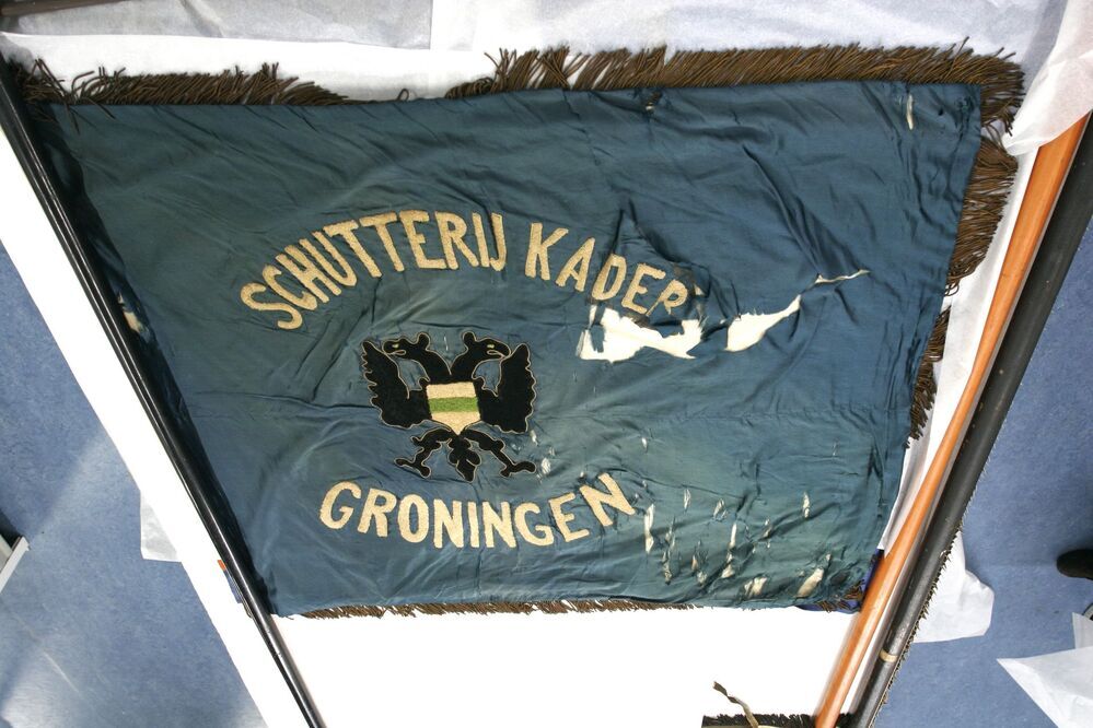 Vaandel Kader van de dienstdoende schutterij te Groningen