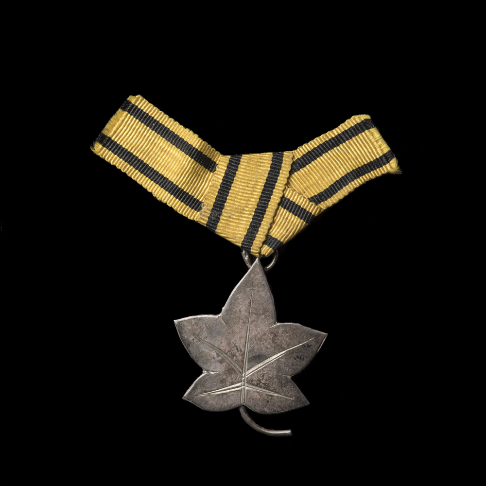 Draagteken in vorm van esdoornblad