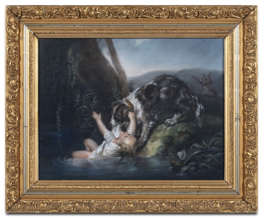 Hond redt kind van de verdrinkingsdood