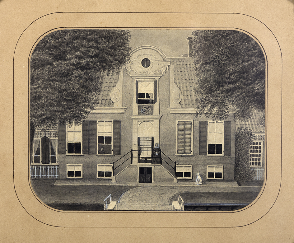 De buitenplaats Veenborg van de familie Gockinga te Veenhuizen bij Noordbroek