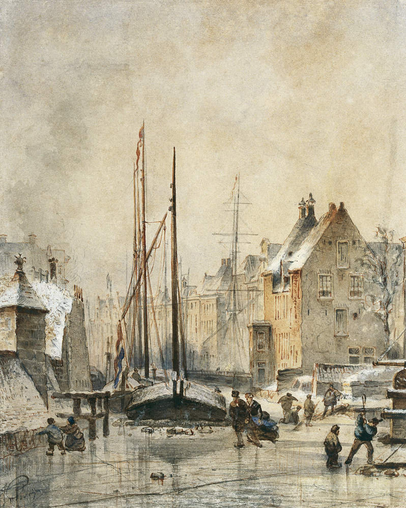 Gezicht op de A-brug en het Hoge der A