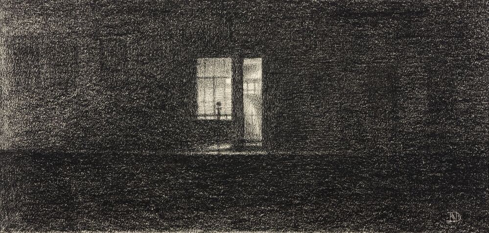 Verlicht raam en deur (Hellevoetsluis?)