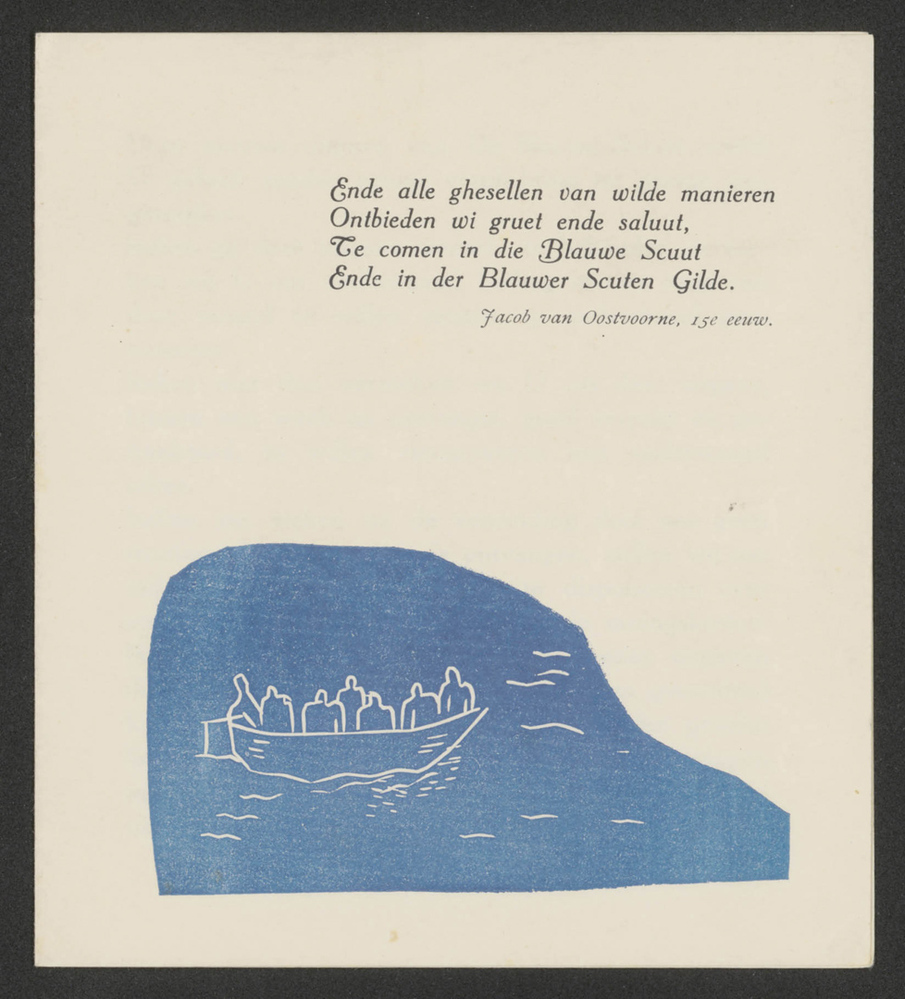 De blauwe schuit: Prospectus