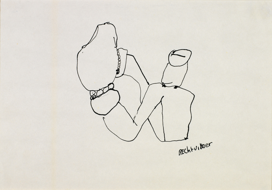 Rechtvinder (uit een serie van 10 schetsontwerpen voor een (niet uitgevoerd) monument)