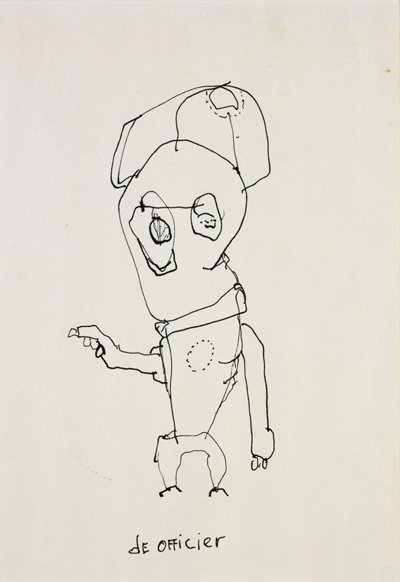 De officier (uit een serie van 10 schetsontwerpen voor een (niet uitgevoerd) monument)