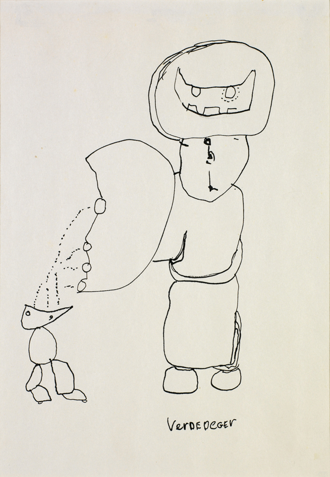 Verdediger (uit een serie van 10 schetsontwerpen voor een (niet uitgevoerd) monument)