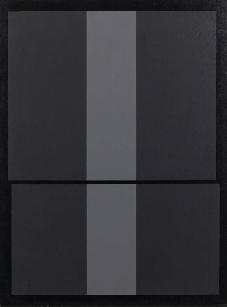 Twee grijzen en zwart