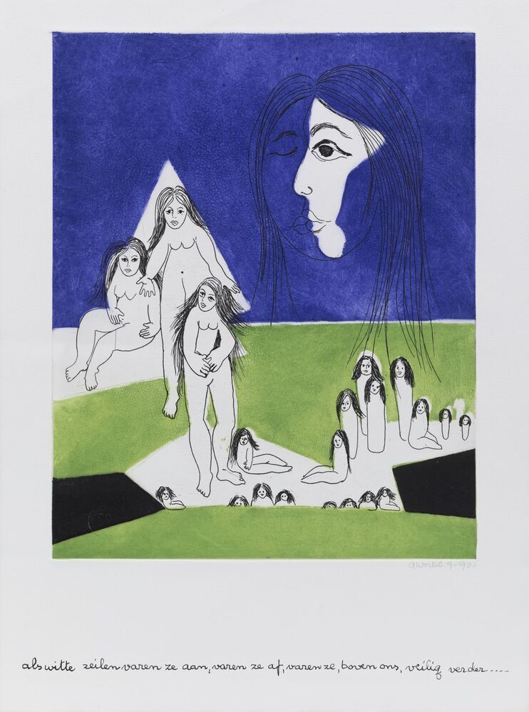 Als witte zeilen varen ze aan, varen ze af, varen ze, boven ons, veilig verder