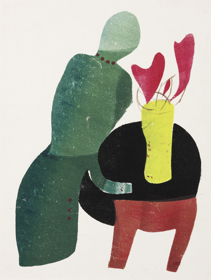 Hot Printing 3 (Vrouw in 't groen) (D-97)