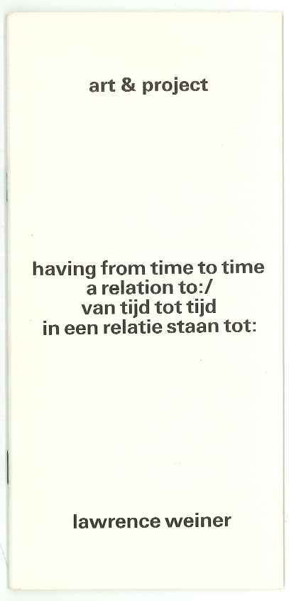 Having from time to time a relation to / van tijd tot tijd in een relatie staaan tot:
