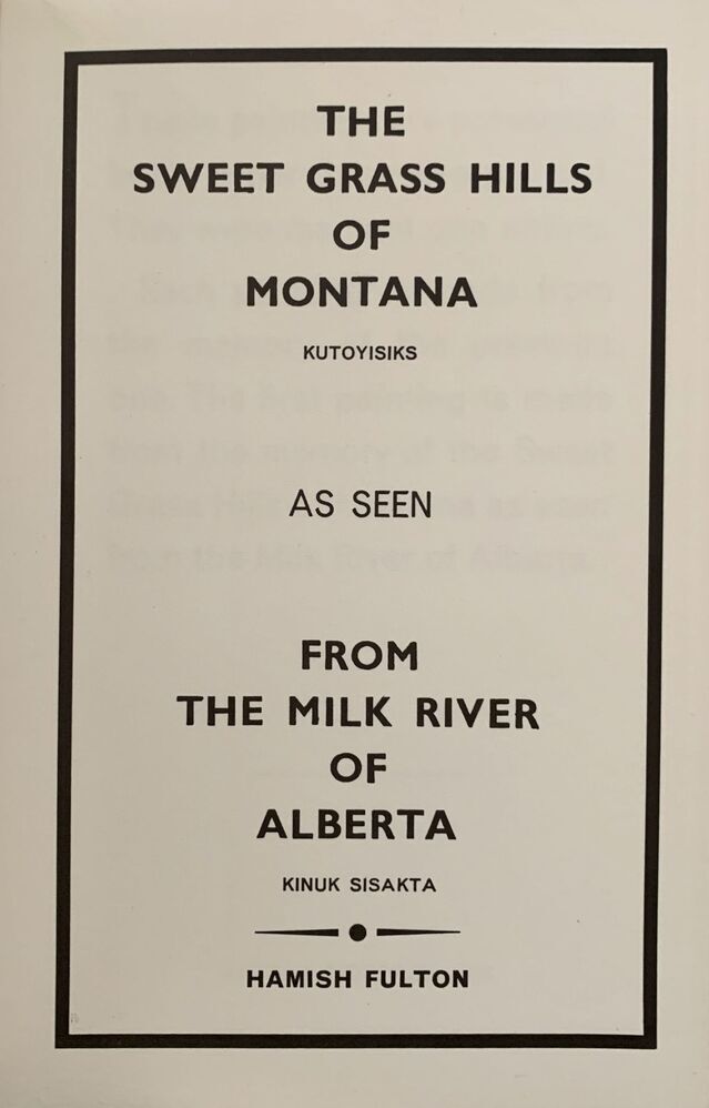 The sweet grass hills of Montana Kutoyisiks as seen from the Milk River of Alberta Kinuk Sisakta