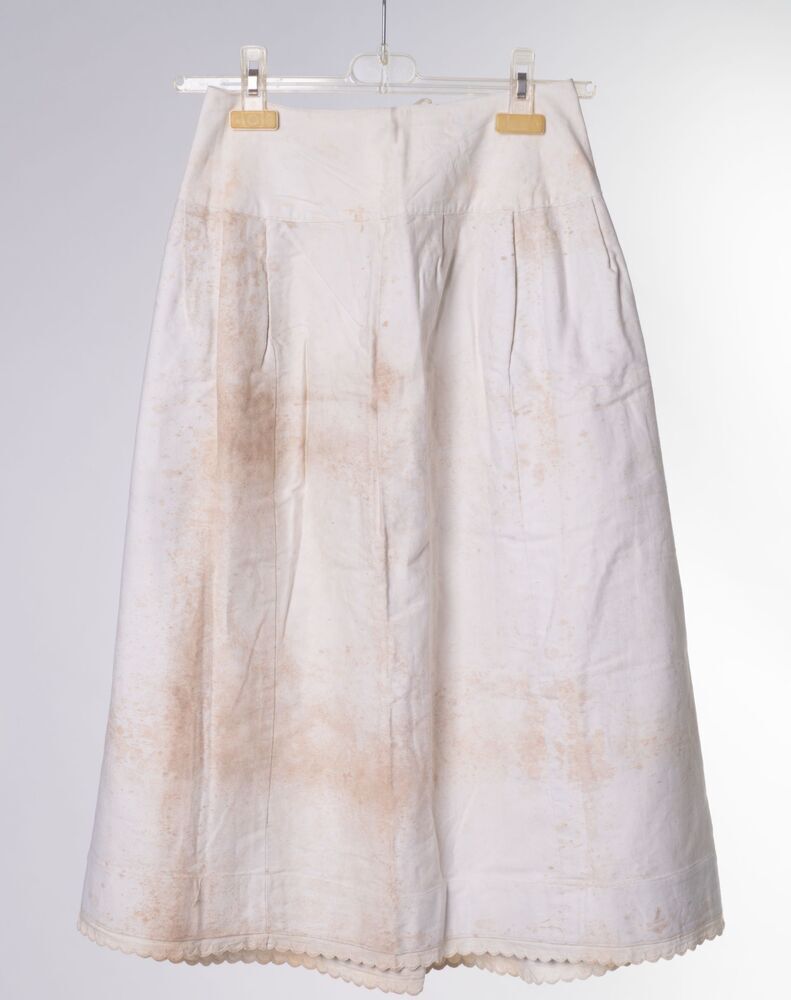 Wit katoenen onderrok