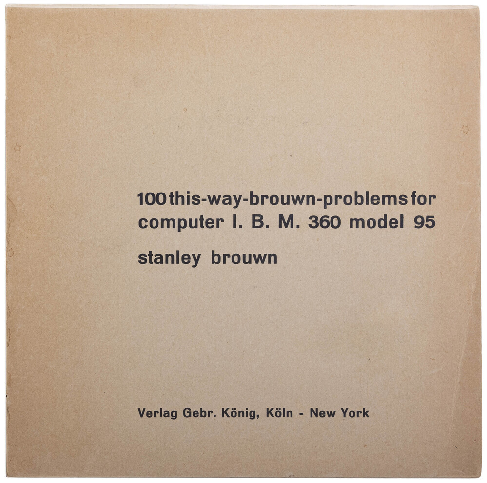100 this-way-brouwn- problems for computer IBM 360 Model 95