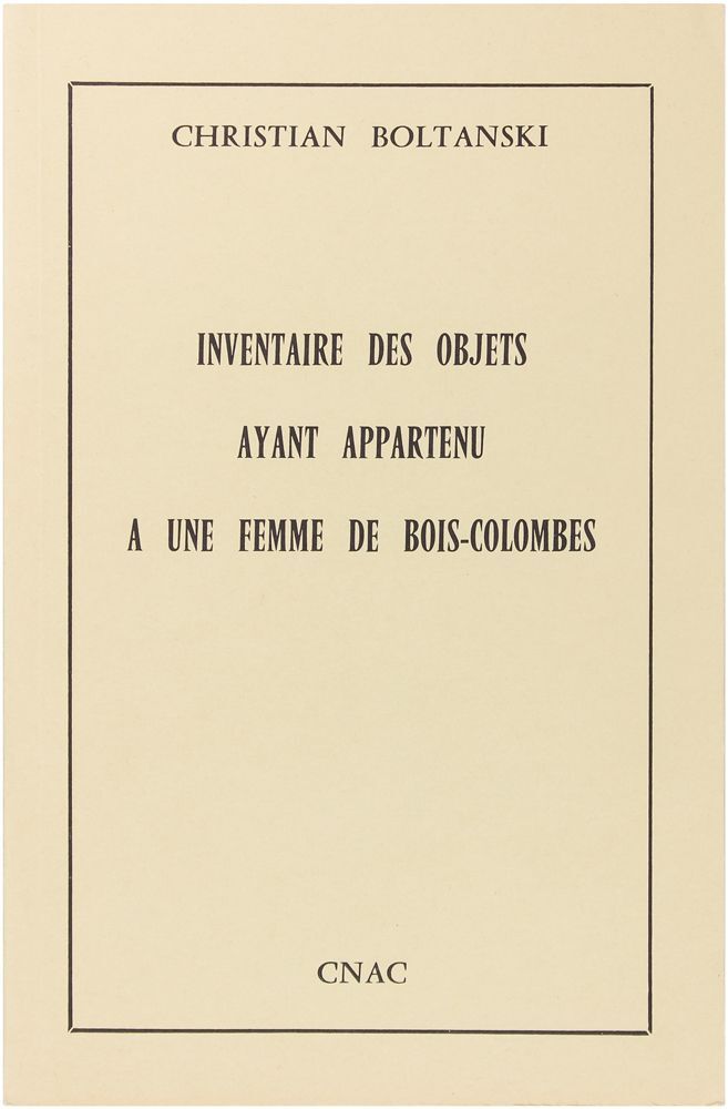 Inventaire des objets ayant appartenu a une femme de bois-colombes