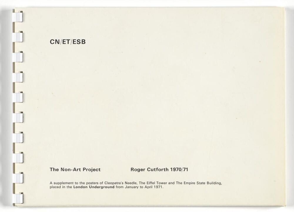 CN/ET/ESB the non-art project Roger Cutforth 1970/71