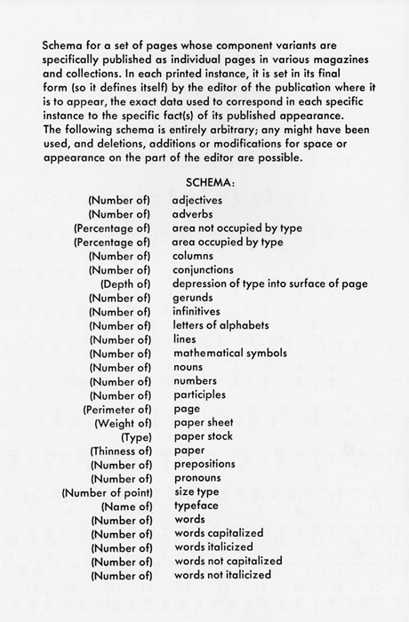 Schema (March, 1966)