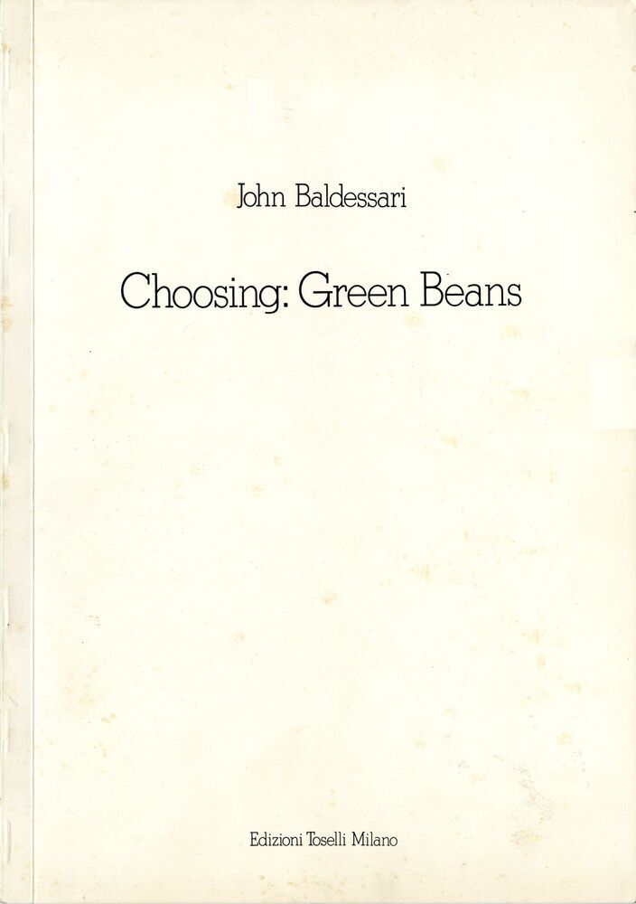 Choosing: Green beans