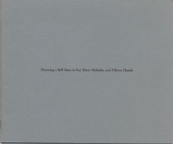 Throwing a ball in the air to get three melodies and fifteen chords