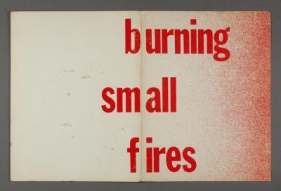 Burning small fires