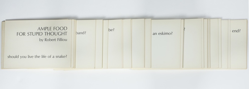 Ample food for stupid thought