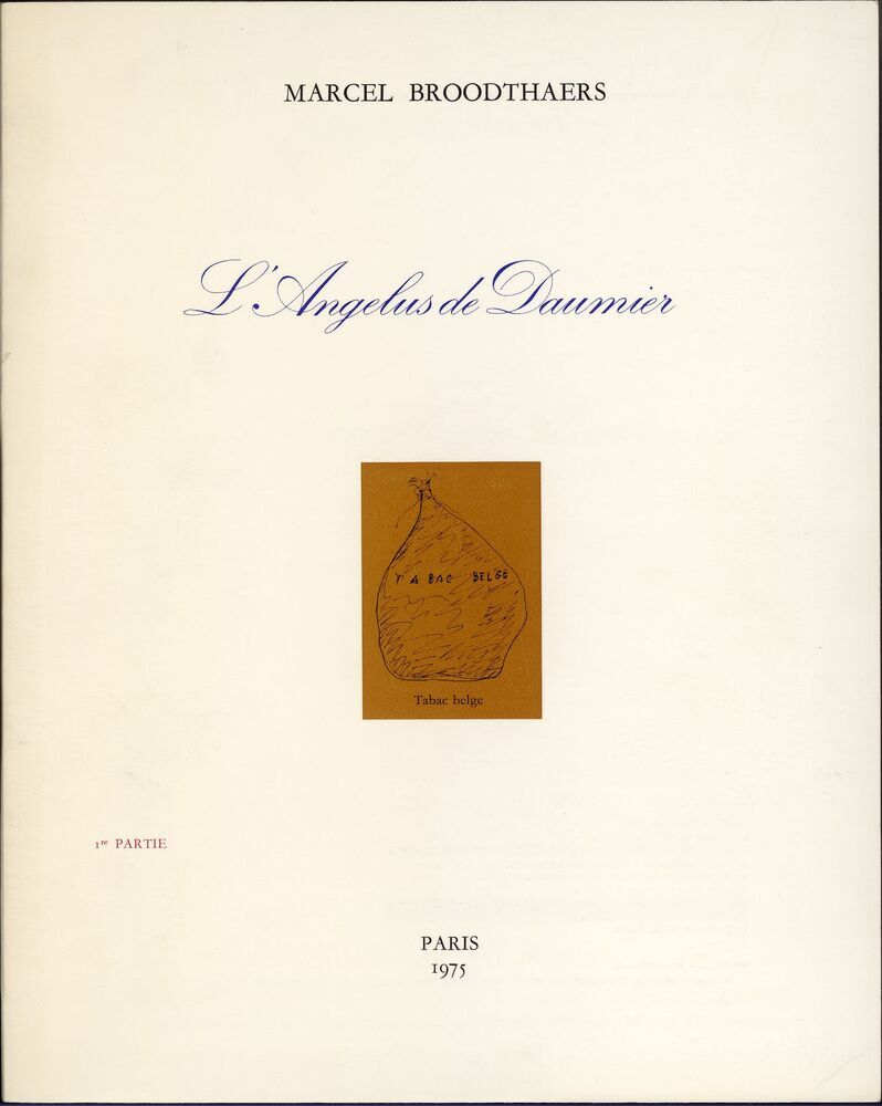 L' Angelus de Daumier (Catalogue 1e partie)