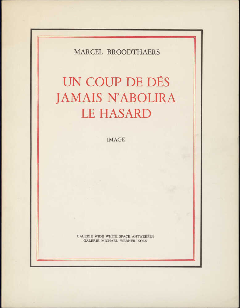 Un coup de dés jamais n'abolira le hasard, image