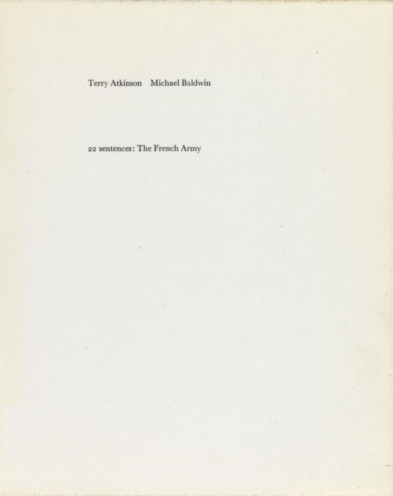 22 Sentences: The French Army